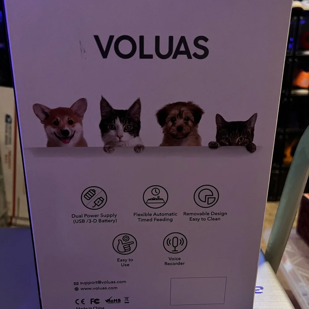 💥Voluas Automatic Pet Feeder 4.0L model#VL091 New In Box💥